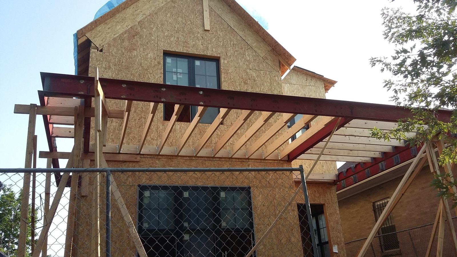 Beam install on site