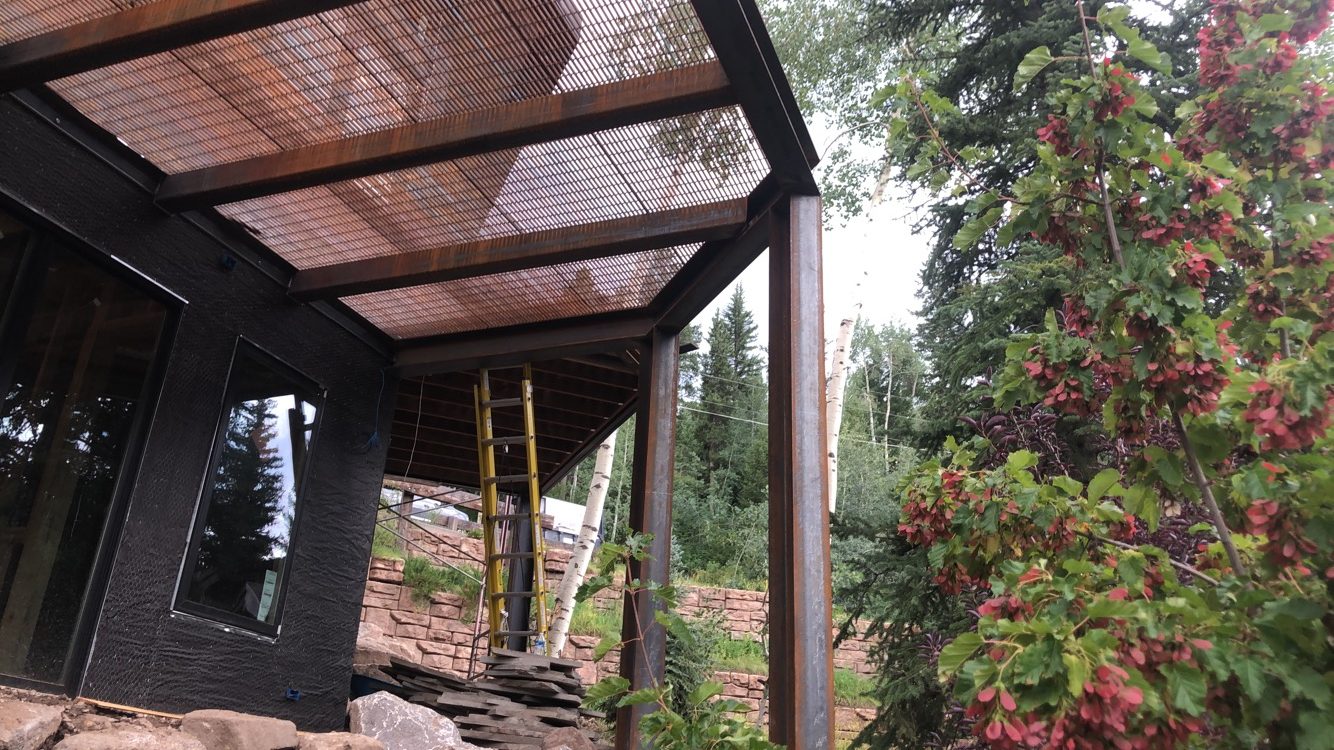 Weathering steel deck