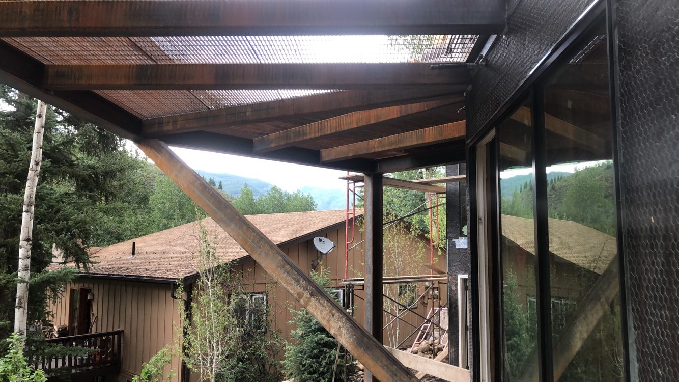 Deck framing from below